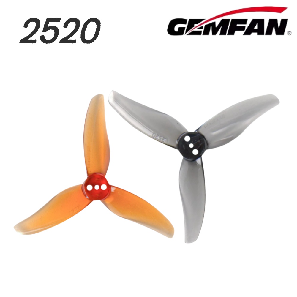 Drone Racing Propeller - 4Pairs Gemfan Hurricane 2520 2.5X2X3 3-Blade