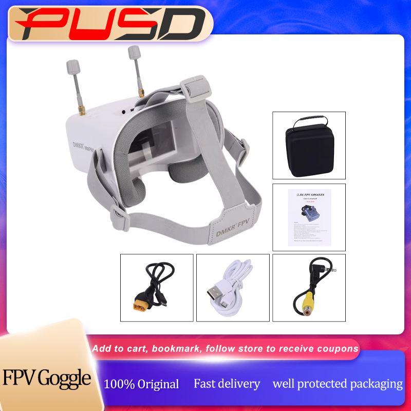 Original 008D PRO White FPV Go - Drone Racing Goggles recension och pris
