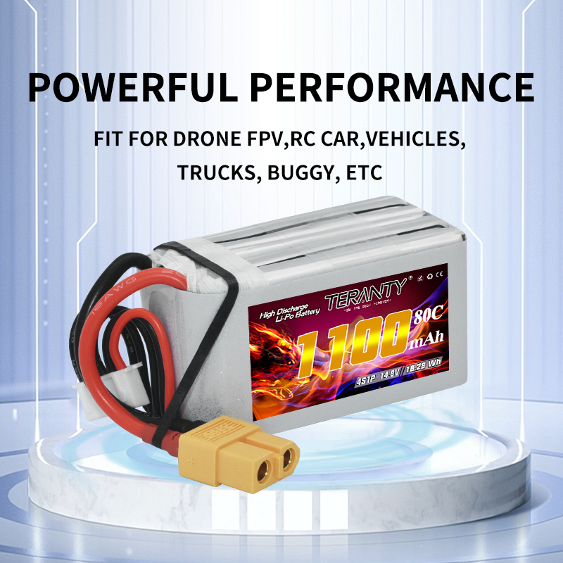 TERANTY 4S 1100mAh 80C/160C Li - Drone Racing Battery recension och pris