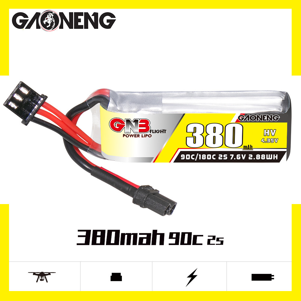 GNB 2S 7.6V 380mAh 90C/180C Li - Drone Racing Battery recension och pris