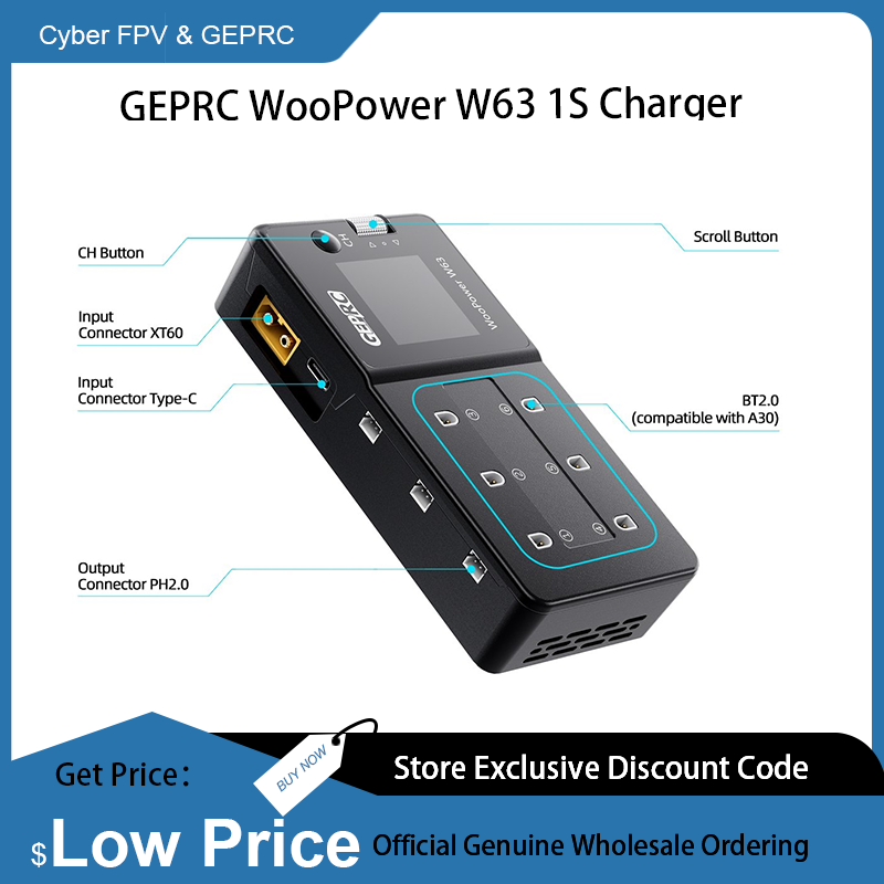 GEPRC WooPower W63 1S Charger  - Drone Racing Charger recension och pris
